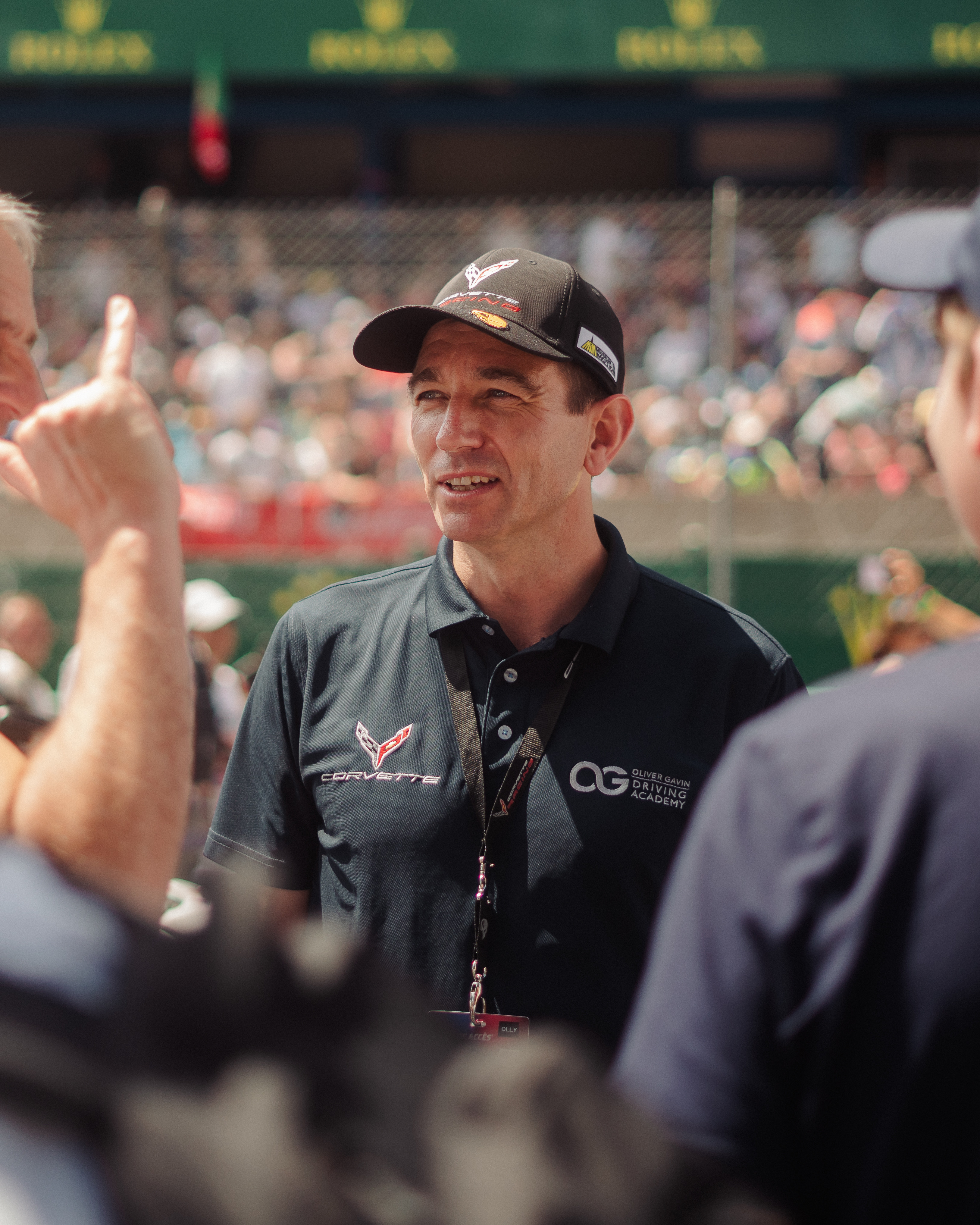 Oliver on the grid at le mans