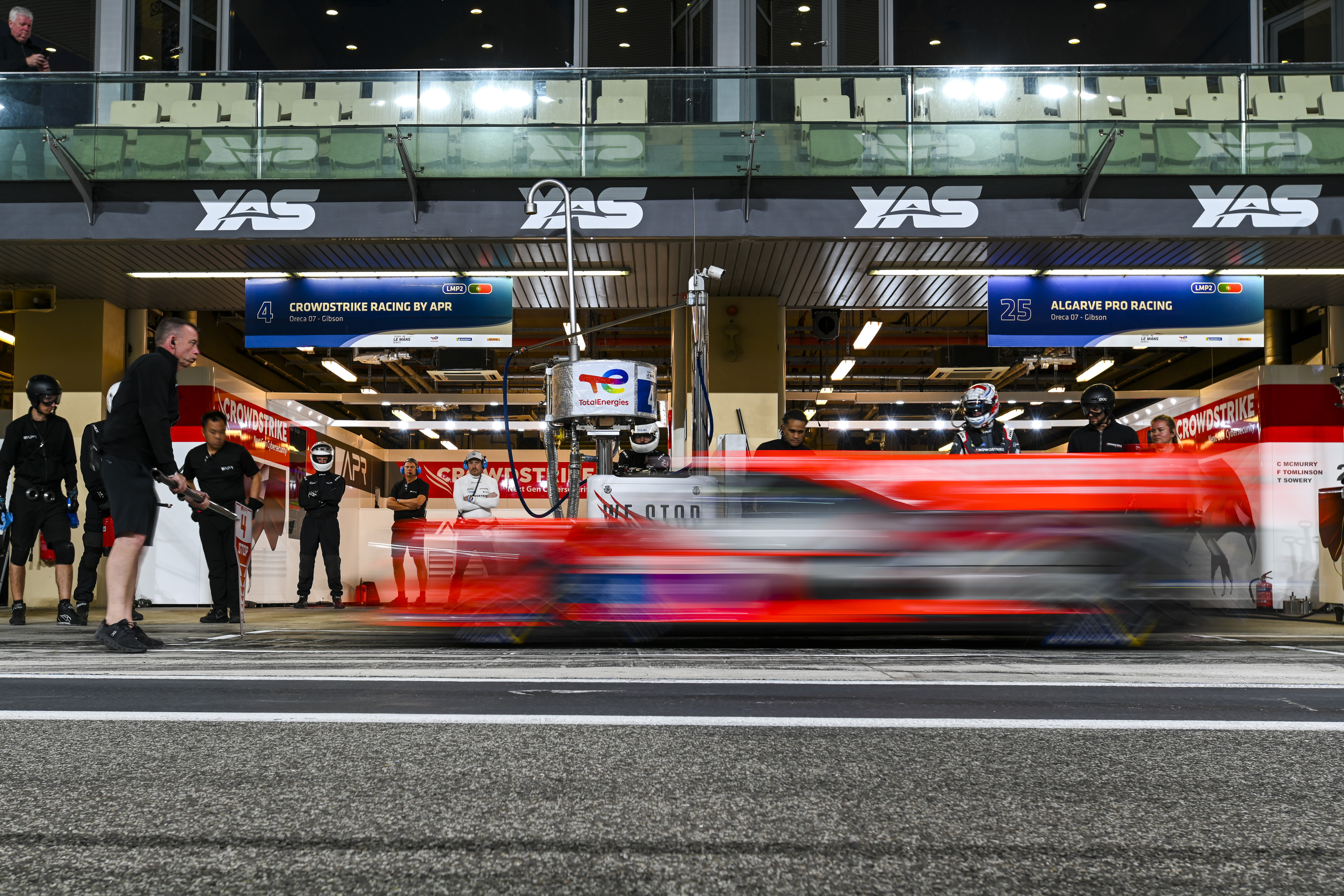 LMP2 car in the pit lane