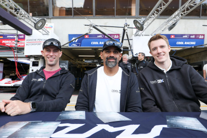 Matt bell with team mates Naveen and Frederik