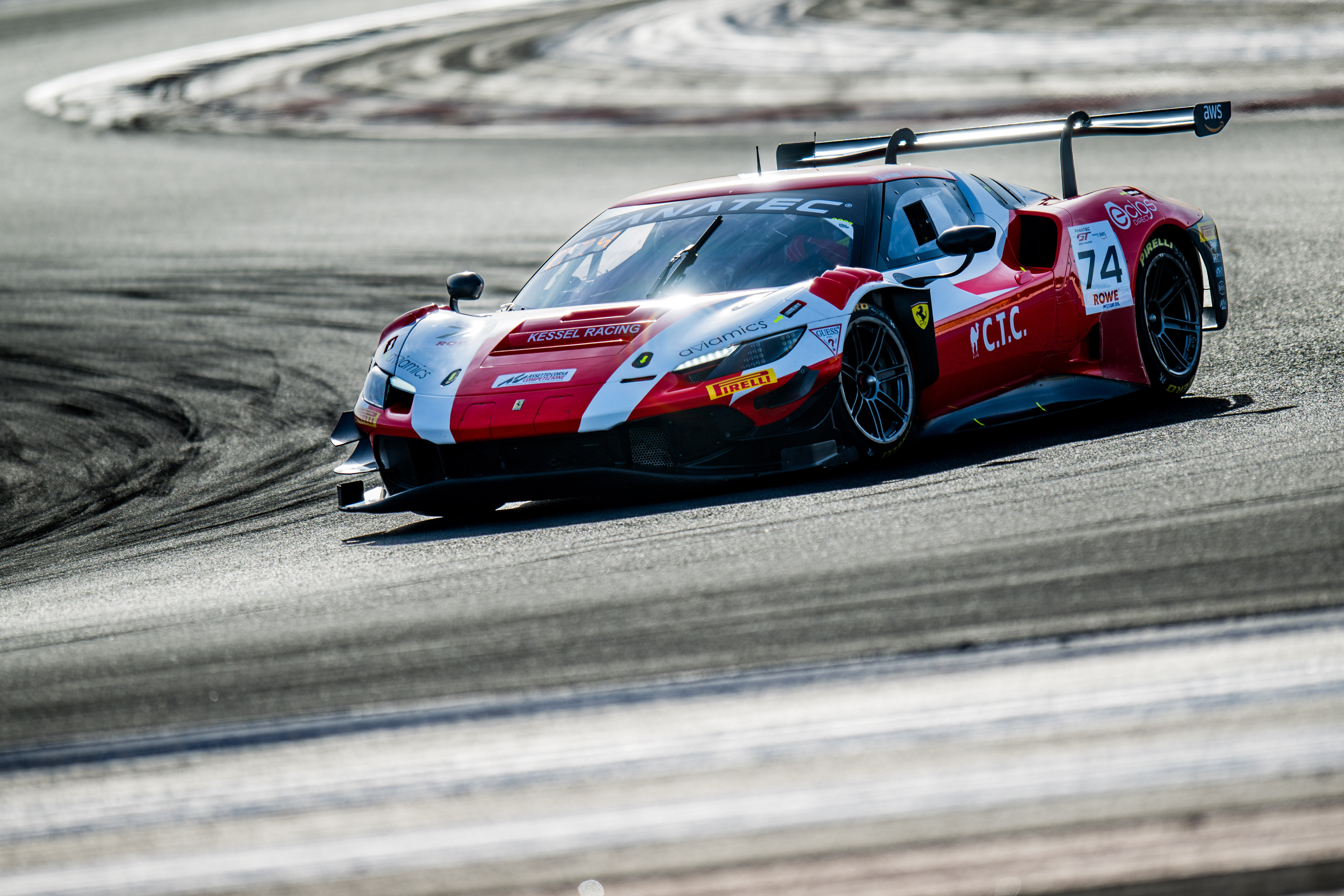 Ferrari GT3 car on track